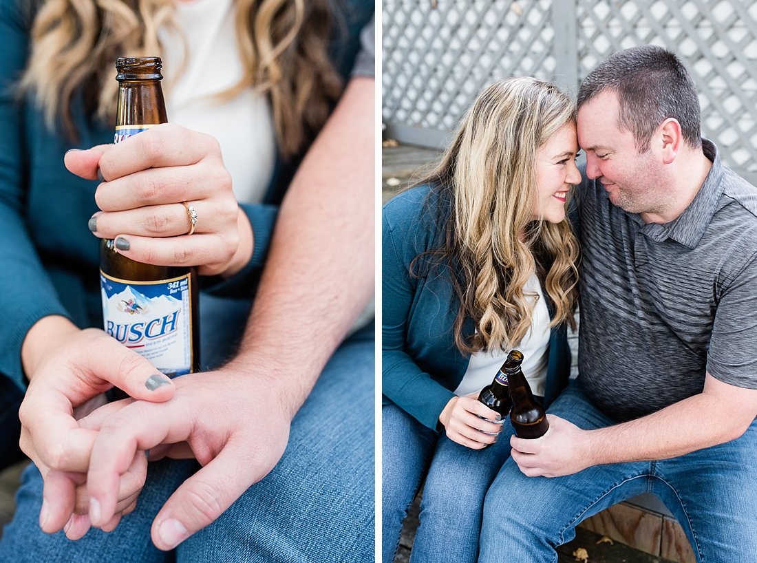 Intimate Backyard Engagement Session