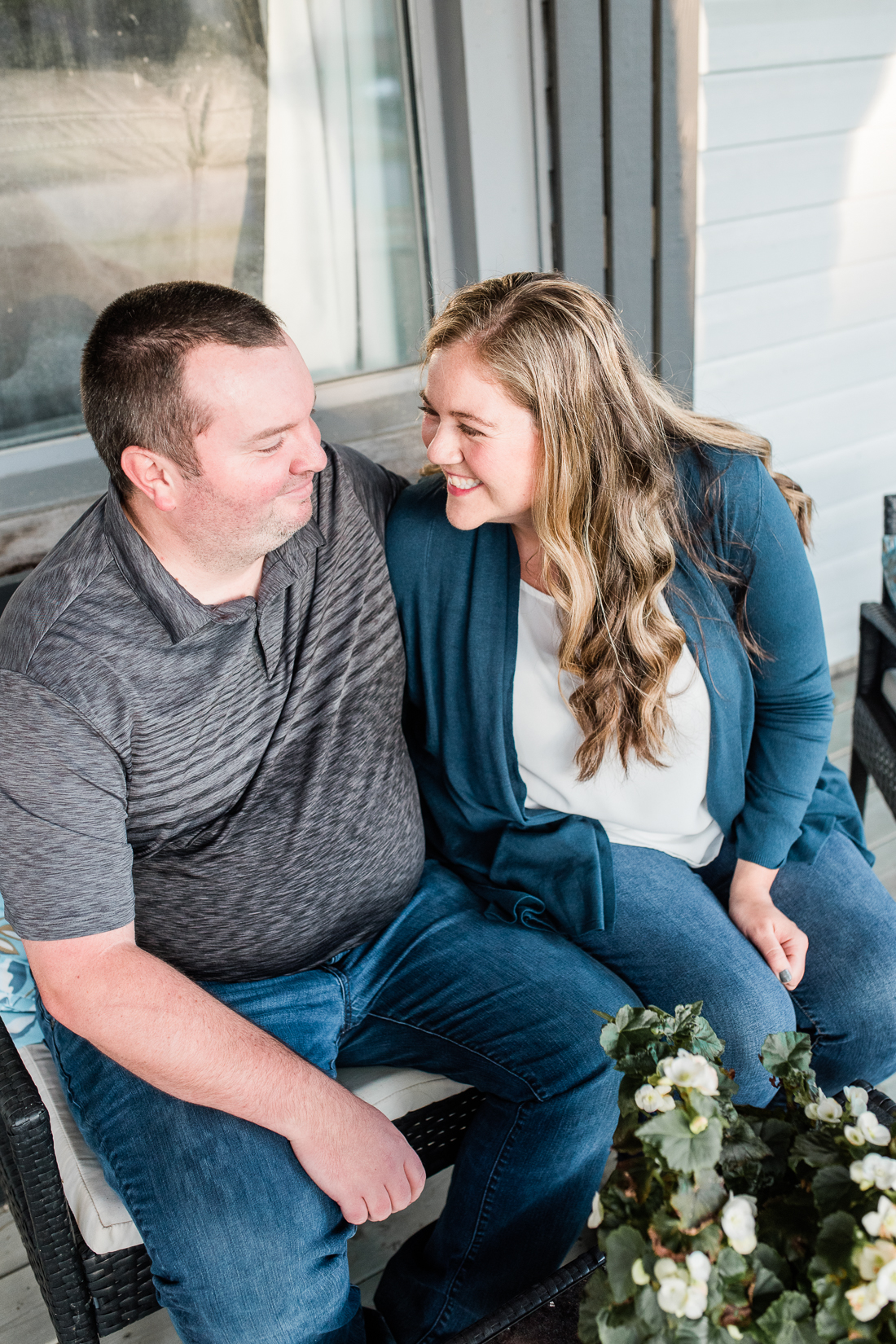 Intimate Backyard Engagement Session