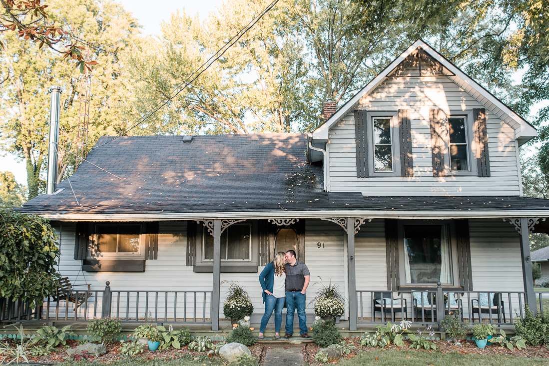 Intimate Backyard Engagement Session