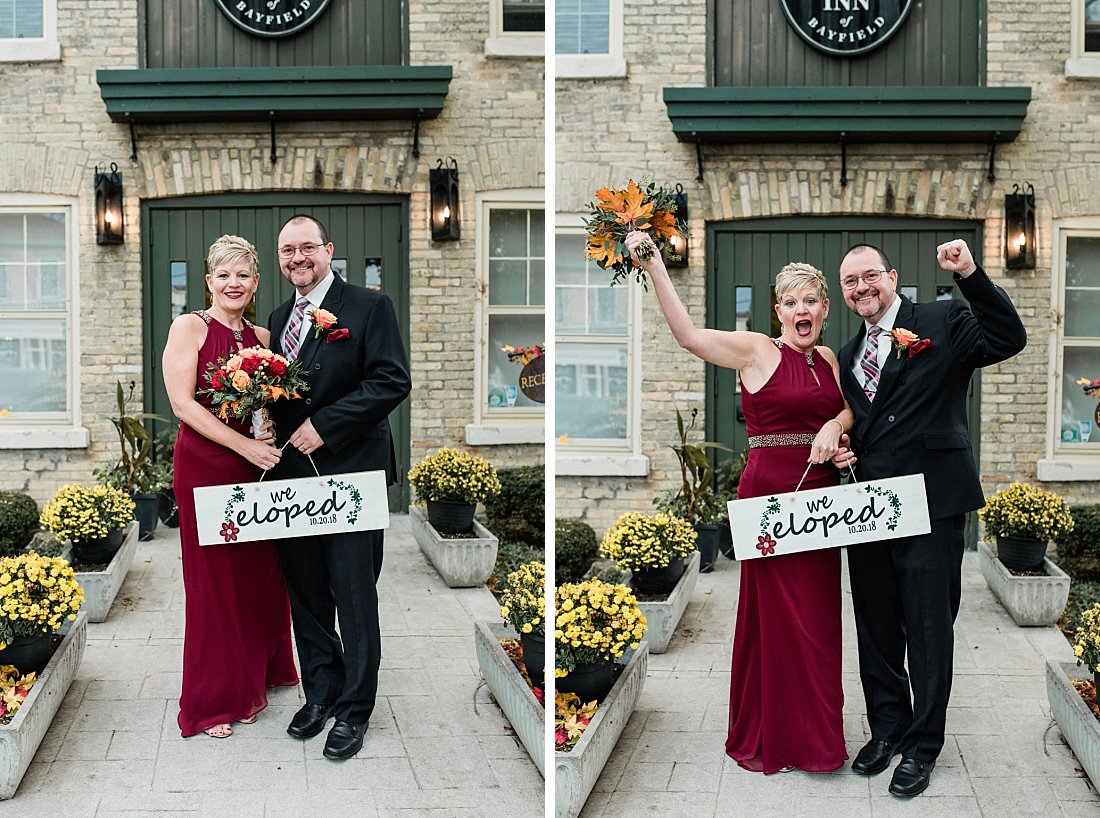 The Little Inn of Bayfield Wedding